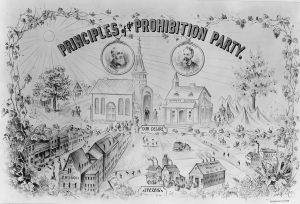 Manifesto propagandistico del Partito Proibizionista americano, 1888